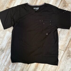 Grey's Anatomy Men’s Black Scrub Top